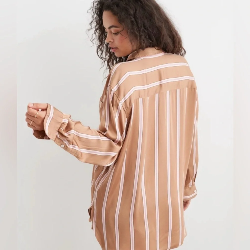 Aerie Satin PJ-To-Party Shirt - Picture 2 of 12